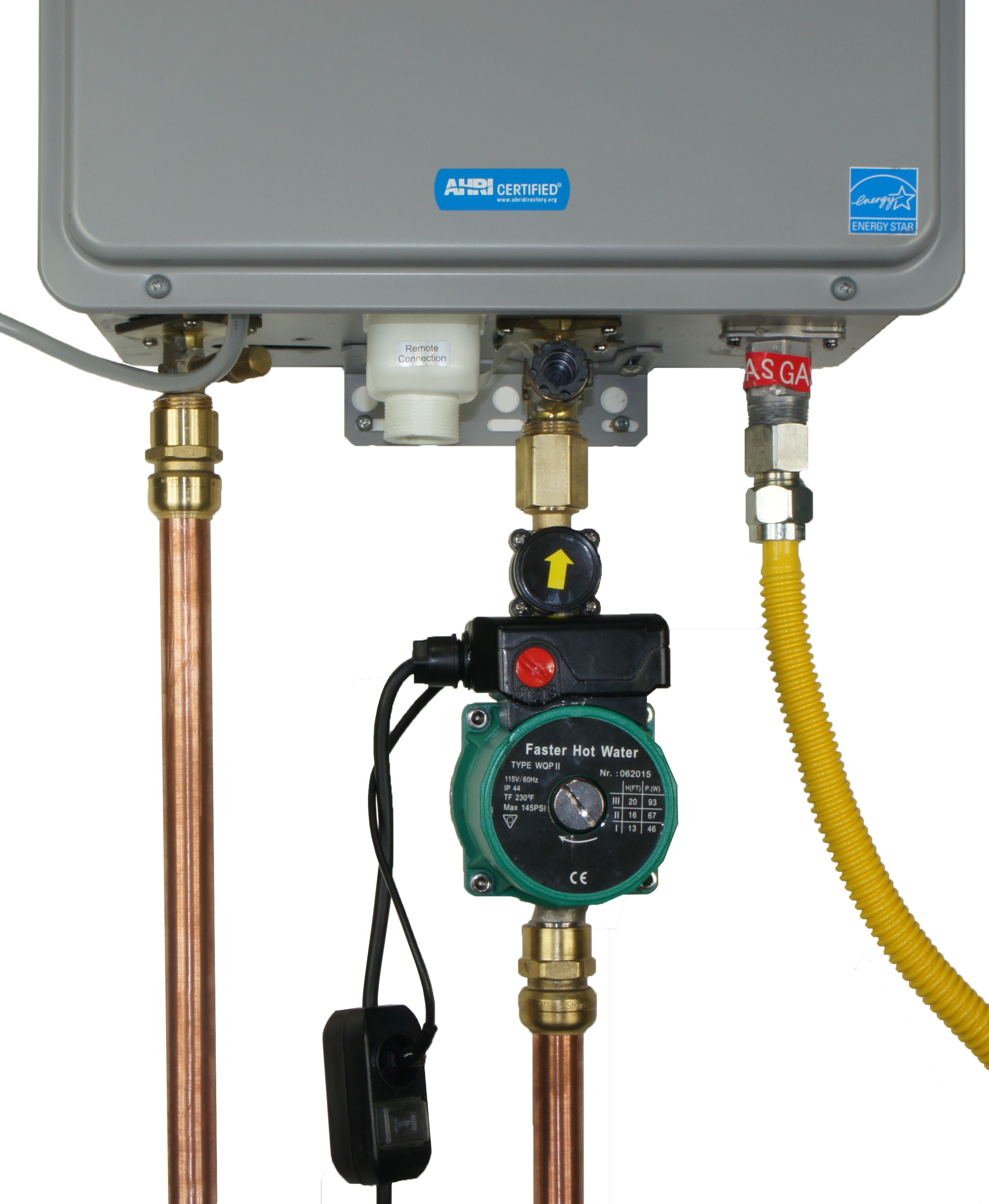 Image of a tankless water heater